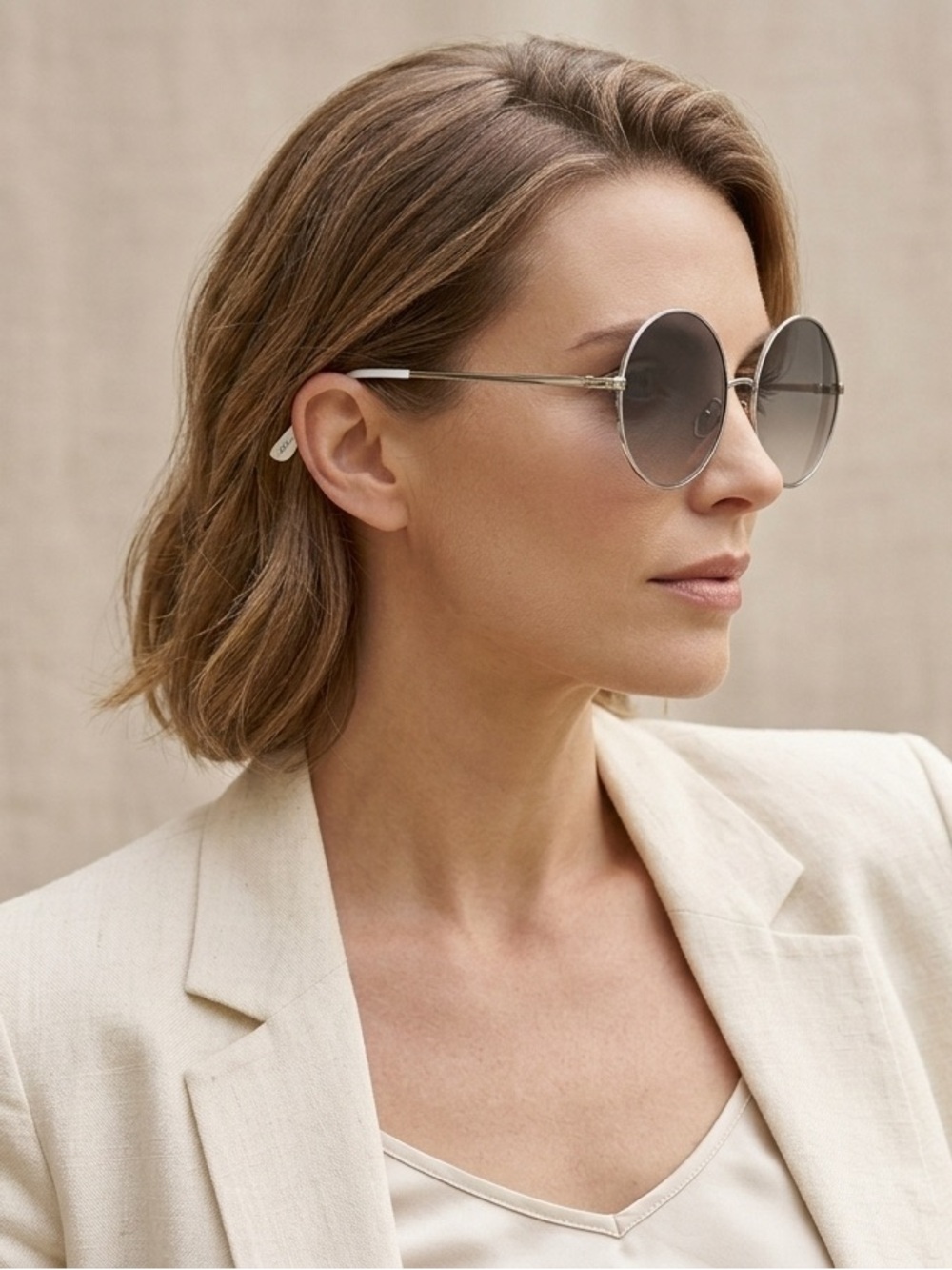 Martha Stewart Women’s MS141 Vintage Round Metal Sunglasses